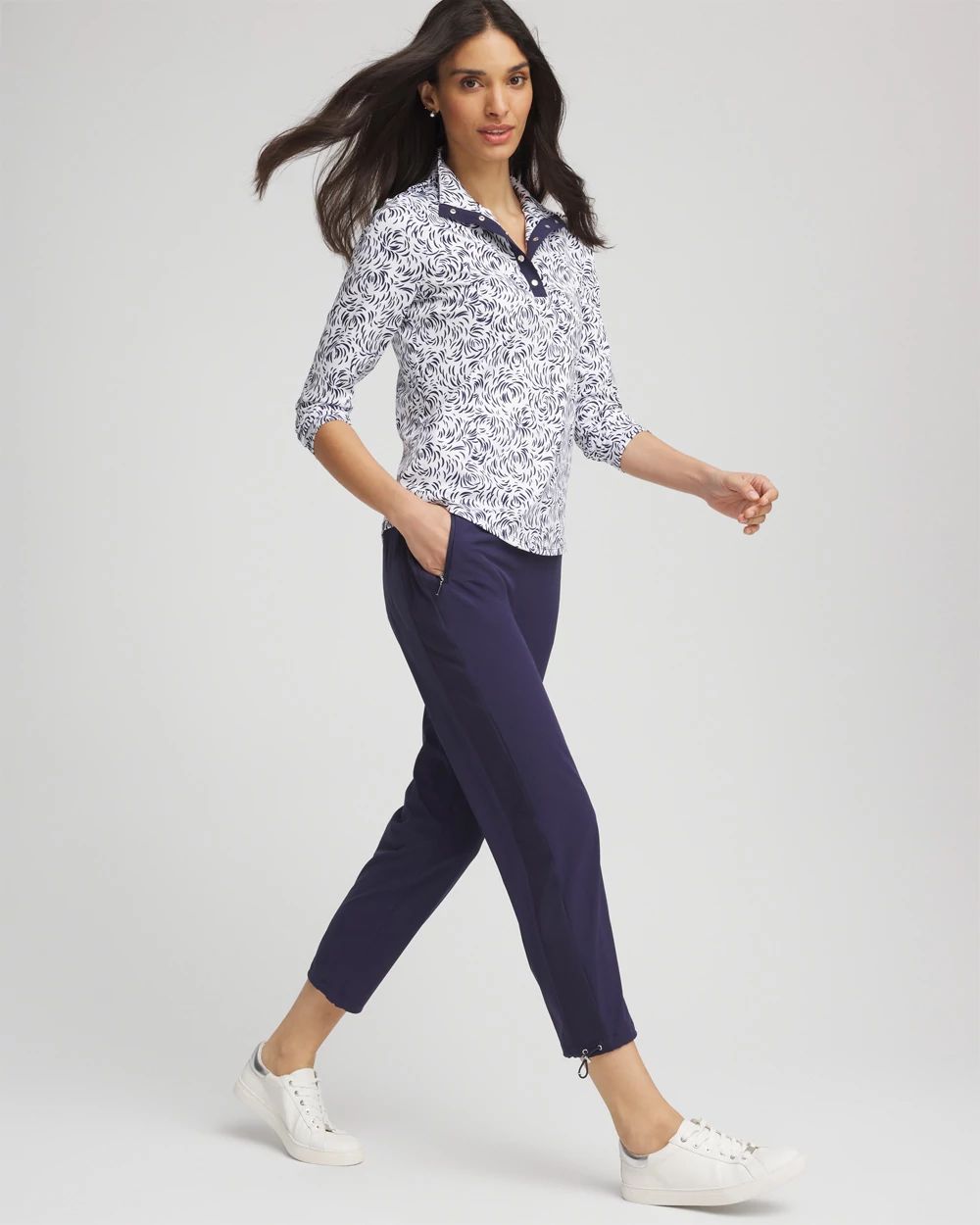Zenergy® UPF Rib Mix Cropped Pants | Chico's